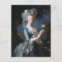 Queen Marie Antoinette of France by Le Brun Postca