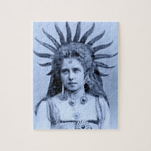 Queen Marie of Romania as the Sun Queen Jigsaw Puzzle