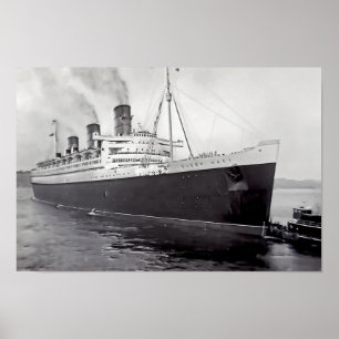 Queen Mary 1958 Poster