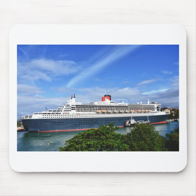 Queen Mary 2 Cruise Ship Mouse Pad (Front)