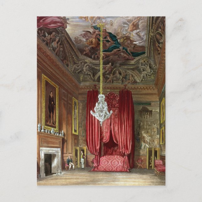 Queen Mary's State Bed Chamber, Hampton Court Postcard (Front)