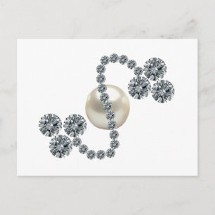 Queen Mary's Three Leaf Clover Bar Brooch Postcard