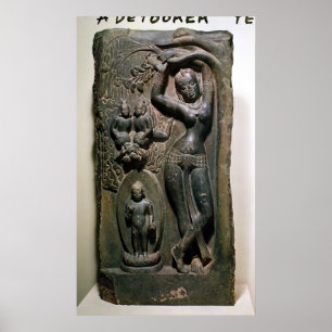 Queen Maya giving birth to the future Buddha Poster