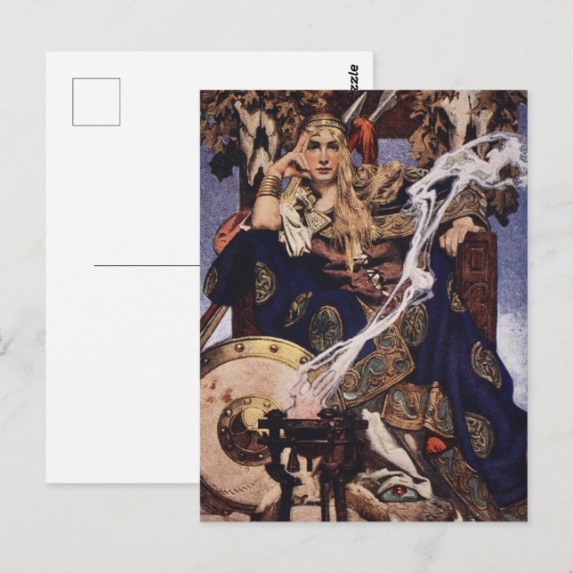 Queen Medb Celtic Mythology by J.C. Leyendecker Postcard (Front/Back)