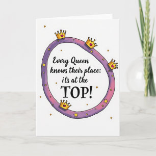 Queen Mothers Day Crown Art Card