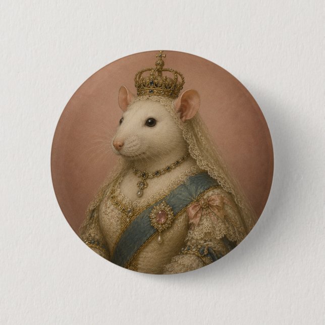 Queen Mousebeth 6 Cm Round Badge (Front)
