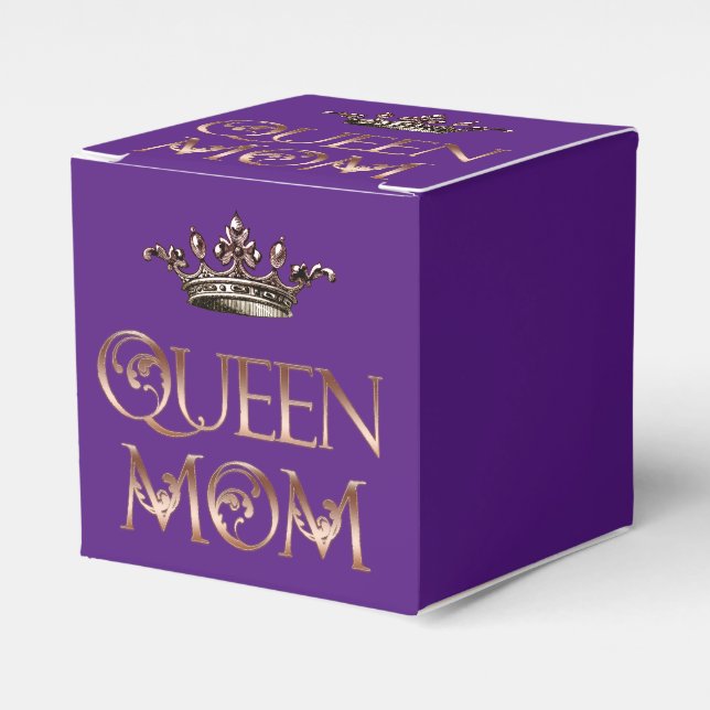 Queen Mum  Favour Box (Front Side)