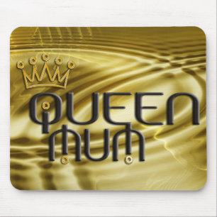 Queen Mum / gold crown Mouse Pad