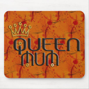 Queen Mum In Red Mouse Pad