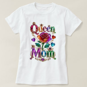 Queen Mum Royal Gold Jewel Crown Mother’s Day T-Shirt