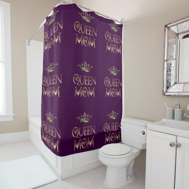 Queen Mum Shower Curtain (In Situ)