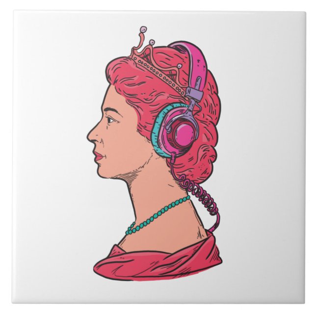 Queen Music Ceramic Tile (Front)