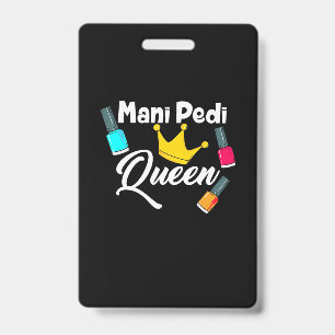 Queen Nail Artist ID Badge