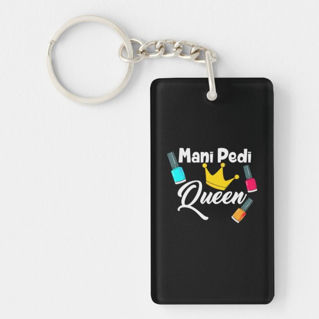 Queen Nail Artist Key Ring (Front)