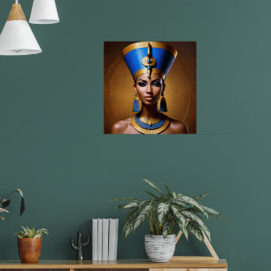 “Queen Nefertiti” Beautiful Ancient African Queen Poster