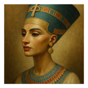 Queen Nefertiti Poster – Classic Egyptian Elegance
