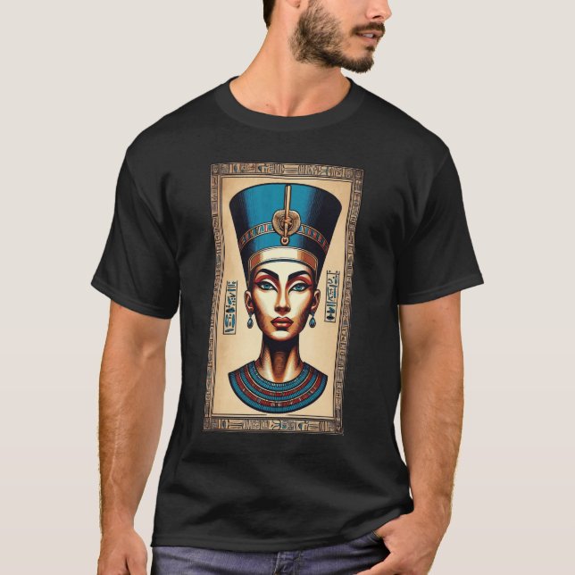 Queen Nefertiti – Timeless Egyptian Beauty T-Shirt (Front)
