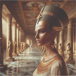 Queen of Ancient Egypt Royal Art Design 