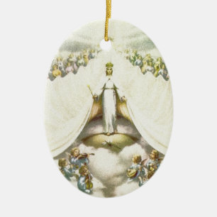 Queen of Angels Ceramic Tree Decoration