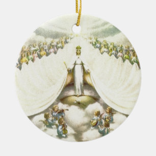 Queen of Angels Ceramic Tree Decoration