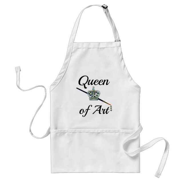 "Queen of Art” Adult Apron (Front)