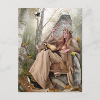 Queen of Autumn Postcard