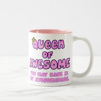 Queen of Awesome Two-Tone Coffee Mug