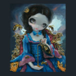 Queen of Bees ART PRINT Rococo Pop Surrealism<br><div class="desc">"Queen of Bees" - one of my special debut paintings for FaerieCon 2012. The original itself sold at the show but I have prints & posters available! There is a slightly sinister feel to this Rococo style portrait of a beautiful queen and her bees. There are a lot of little...</div>
