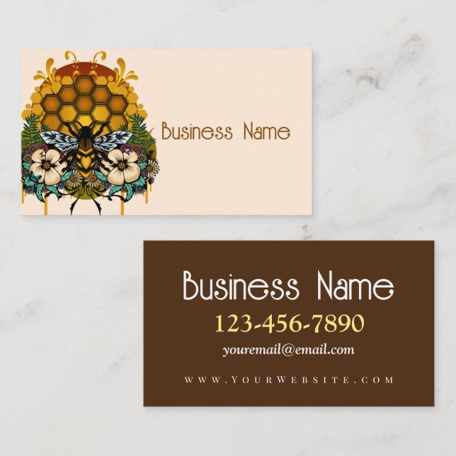 Queen Of Bees Business Card (Front/Back)
