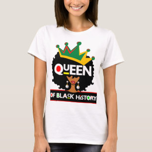 Queen Of Black History Month Melanin Poppin Magic T-Shirt