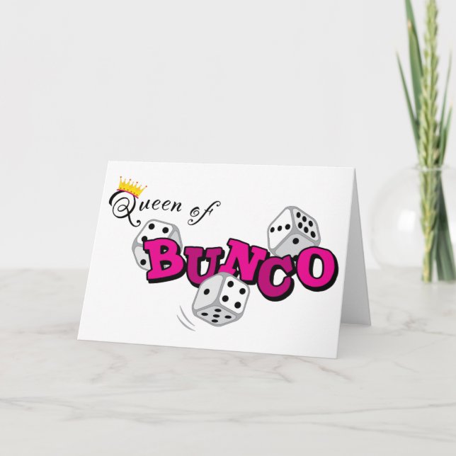 Queen of Bunco Card (Front)