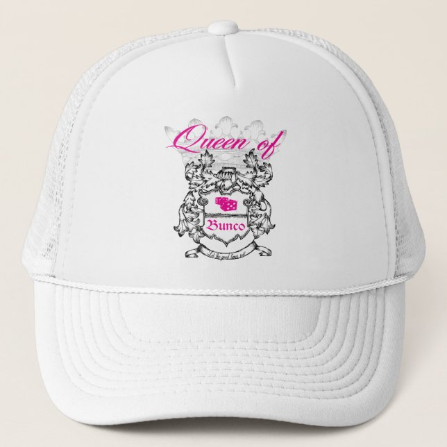 Queen of Bunco Trucker Hat (Front)