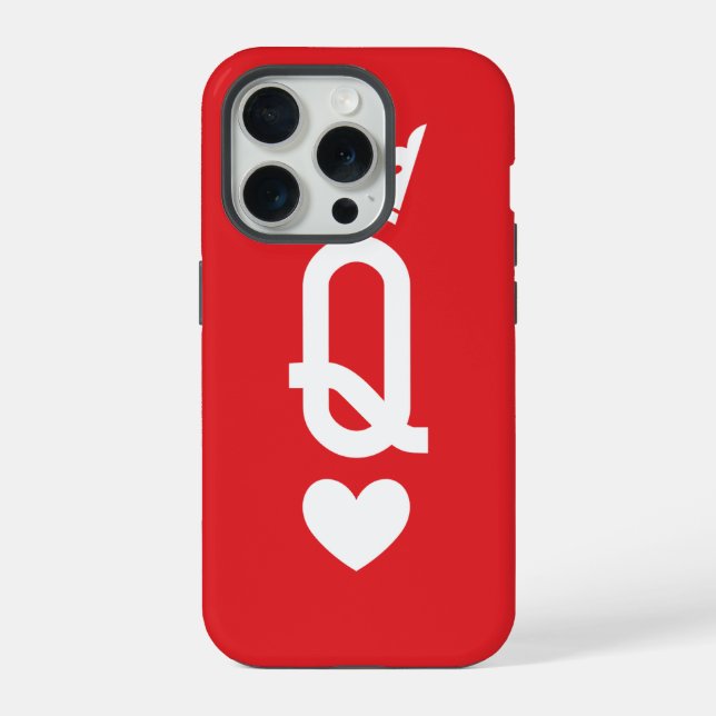 Queen of cards iPhone case (Back)