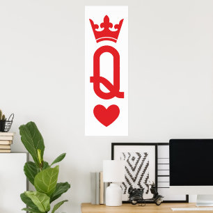 Queen of cards poster