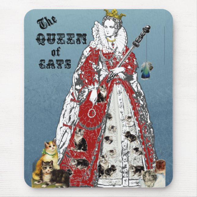 Queen of Cats Mousepad (Front)