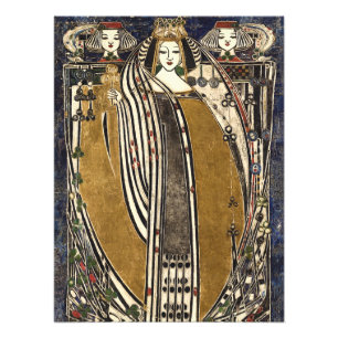 Queen of Clubs by Margaret Macdonald Mackintosh Photo Print
