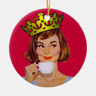 Queen of Coffee Ornament