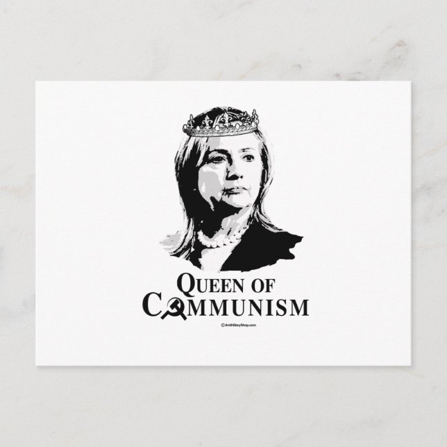 Queen of Communism Postcard (Front)