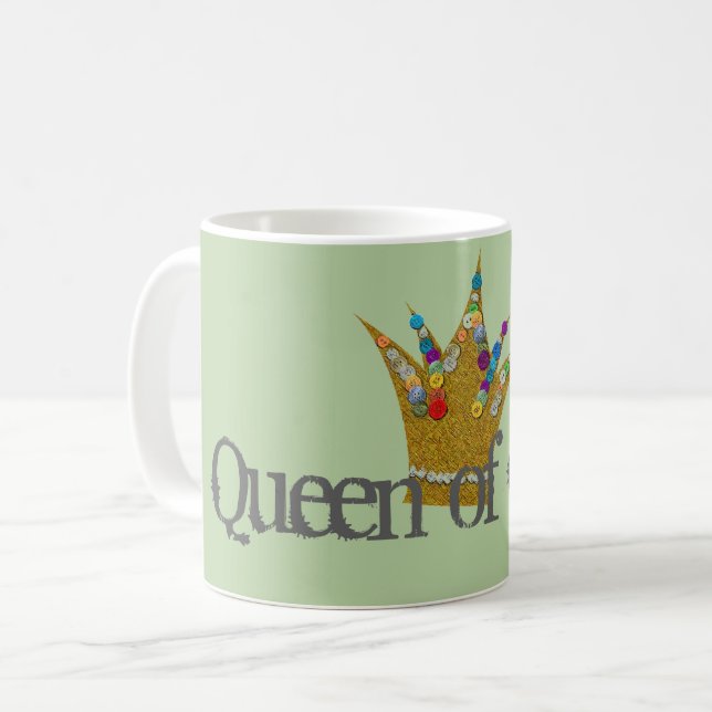 Queen of Crafts Coffee Mug (Front Left)