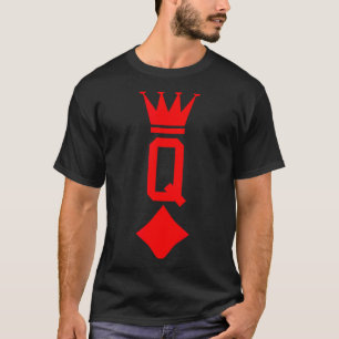 Queen Of Diamonds Playing Card Halloween Costume  T-Shirt