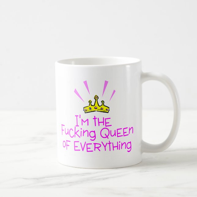 Queen of Everything Crown Coffee Mug (Right)