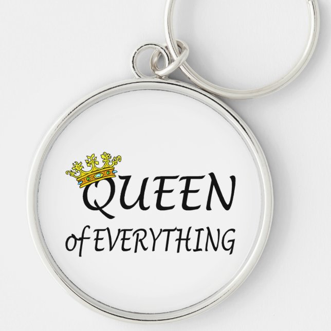 Queen Of Everything Crown Key Ring (Front)