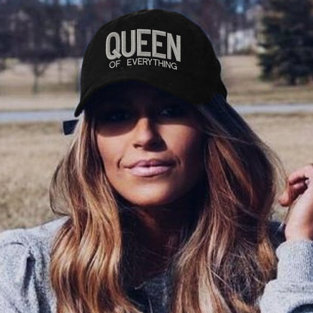 Queen Of Everything Embroidered Hat (Own Your Crown! 👑 The 'Queen of Everything' embroidered cap—bold, stylish, and made just for you!)
