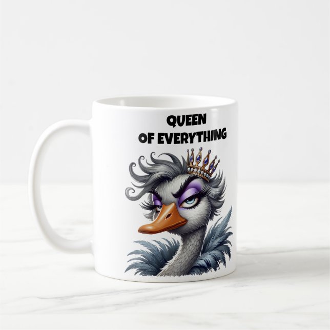 Queen Of Everything Mum Coffee Mug (Left)