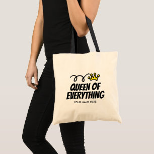 Queen of Everything tote bag for women and girls