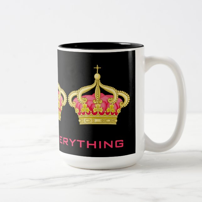 Queen of Everything! Two-Tone Coffee Mug (Right)