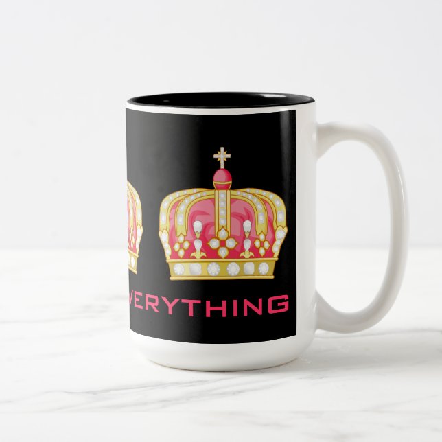 Queen of Everything! Two-Tone Coffee Mug (Right)