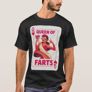 Queen of Farts Embarrassing Joke Adult Humor Men W T-Shirt