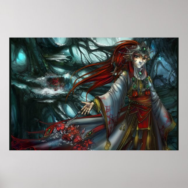 Queen of flower poster (Front)