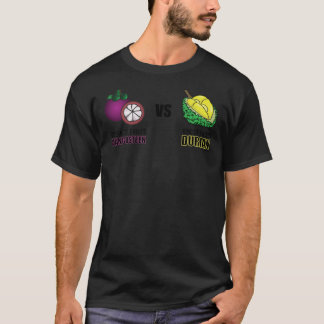 Queen of Fruits Mangosteen vs King of Fruit Durian T-Shirt